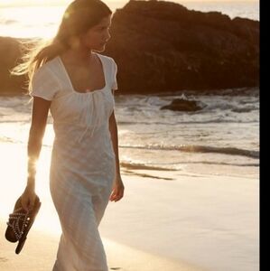 Free People XS White Maxi Dress Natalya